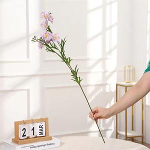 Stile europeo di fascia alta sfuso bianco blu Wild Delphinium fiori di seta artificiale Larkspur fiore per la decorazione di nozze - Product Image 4