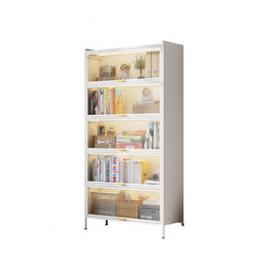 Librero de Acero Iyanen con Puertas, Estante Rectangular Moderno para Estudio, Gabinete de Almacenamiento Resistente, Tipo Vertical CWG-SG - Product Image 4