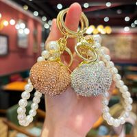 NIEUWE simulatie fruitklei strass pompoen sleutelhanger mode minimalistische kleine accessoire elegante tas charme voor dames handtas