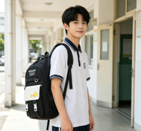 Sac à dos léger et imperméable grande capacité pour adolescents et étudiants, idéal pour le collège et le lycée (vente en gros)