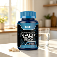 Compléments OEM Ultra Liposomal NAD+ Resvératrol, capsules amplificatrices de NAD+, zinc, sélénium, favorisent la santé cellulaire et la croissance des cheveux