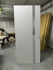 باب داخلي معاصر من الميلامين الجاهز بالجملة، عازل للحرارة مع ضمان لمدة عامين للشقق وغرف النوم والمعيشة - Product Image 5