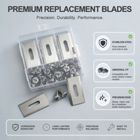Lot de 9 lames pour tondeuse à gazon robotisée, lames de coupe en acier inoxydable antirouille avec vis, pièces de rechange en gros