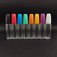 Petit flacon compte-gouttes transparent en plastique colle de peinture 10ml 30ml PET essentiel huileur extrusion aiguille pointe applicateur bouteille
