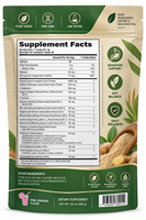 Complément alimentaire en fibres : Poudre de Psyllium avec Gingembre, Probiotiques, Menthe poivrée, Réglisse, Aloe Vera, Guimauve et Curcuma
