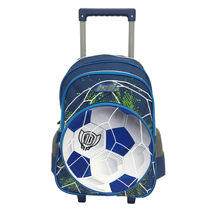 Sac à dos à roulettes pour ordinateur portable, sac d'école à roulettes, sac à dos de football à roulettes pour garçons - Product Image 1