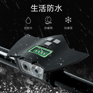 Luz creativa para bicicleta, LED, resistente al agua, Ipx4, 4 modos, luz negra y morada para bicicleta de montaña, recargable por USB - Product Image 4