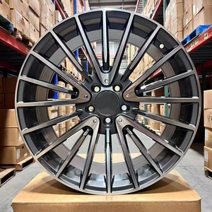 Nouvelles jantes en alliage coulé de luxe noires à rayons multiples 20 21 pouces 5x112 pour voitures particulières Mercedes CLA C-CLASS GLE GLS - Product Image 3