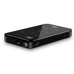 KUONGSHUN P09 Proyektor Mini 4K DLP, Proyektor Portabel Video Wi-fi dengan Android 7.1 Layar Nirkabel dan Kabel Berbagi Colokan EU