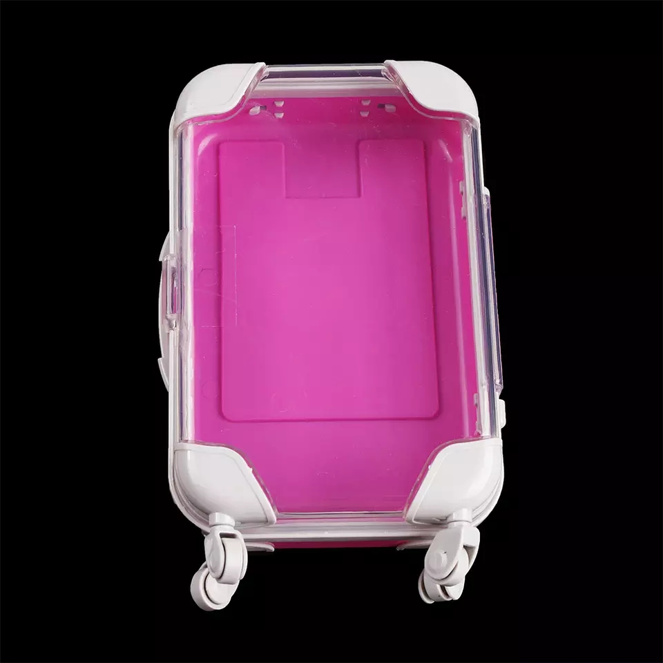 Valigia rosa caldo