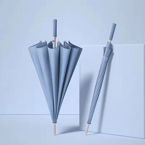 Paraguas de Golf Personalizado con Mango Largo de Cuero, Varilla Recta, Poliéster 190T, 117 cm, Extra Grande, Resistente a la Lluvia, Semiautomático y Resistente al Viento - Product Image 1
