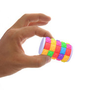 Nouveauté Fidget Toy Magic Cube Puzzle Cylindre Rotation & Glisser Logique Agité Main Jeu Trick Puzzle Cadeau