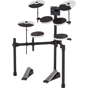 โรแลนด์ <span class=keywords><strong>TD</strong></span>-<span class=keywords><strong>02K</strong></span> V-Drums ชุดกลองไฟฟ้าขนาดกะทัดรัดระดับเริ่มต้น พร้อมคุณสมบัติลดเสียงรบกวน ขาตั้งปรับระดับความสูงได้ เหมาะสำหรับผู้เริ่มต้น - Product Image 1