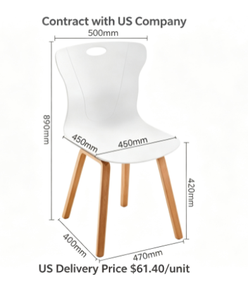 BIFMA Certified Plastic Restaurant <b>Chairs</b> | Modern Design Apartment & Gym Use 3-Year Warranty USA Delivery & Fast Shipping - Product Image 6