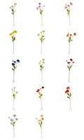 Fleurs artificielles de coquelicot à toucher réel, vente en gros, arrangement floral de faux coquelicot, directement de l'usine