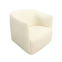 Fauteuil lounge moderne en bois massif et rembourré, fauteuil de détente individuel pour hall d'hôtel, café, zone de réception