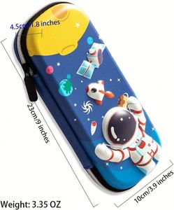 Trousse à crayons en cuir EVA avec fermeture éclair, motif dessin animé pour enfants, pour garçons, OEM - Product Image 3
