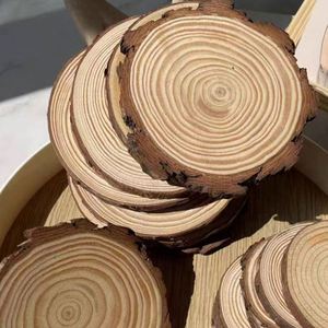 Rodajas de Madera Natural Redondas, Círculos de Madera sin Acabado para Manualidades, Artes y Proyectos de Bricolaje Navideños - Product Image 3