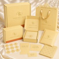Maßgefertigte Tragbare Buttergelbe Versandboxen aus Recyclingmaterialien mit Individuellem Logo und Größe für Kleidungsverpackung Geschenkpapierboxen