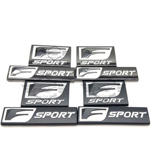 Emblème latéral arrière 3D en métal pour voiture, logo F Sport, pour <span class=keywords><strong>Lexus</strong></span> Is200 Is250 Is300 Ls400 RX300 RX330 RX350 NX - Product Image 1