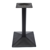 Base de table en métal noir mat estampé à chaud pour restaurants ou cafés (vente en gros)