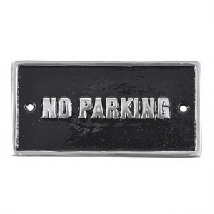 Pas cher Prix pas de stationnement signe général décoratif en aluminium décoration murale Plaque métal artisanat pas de Parking Plaque pas cher prix - Product Image 1