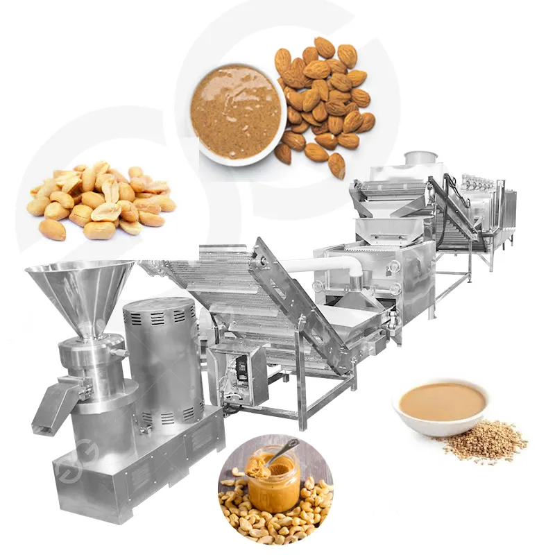 Fabricant de pâte de sésame salée en usine Machine de fabrication de beurre de soja Machines de traitement du beurre à tartiner aux amandes et aux noix de cajou