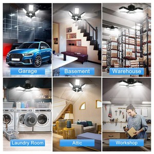 E26/E27 ổ cắm 6500K <span class=keywords><strong>Led</strong></span> 5 + 1 biến dạng tấm 160 Wát 18000lm Trần <span class=keywords><strong>LED</strong></span> Đèn nhà để xe cho kho Barn gác mái - Product Image 4