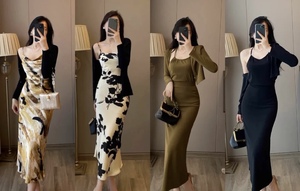 Vestido Largo Elegante de Gasa Floral para Mujer con Tirantes, Estilo Chino, Lavable, de Modal, Tendencia Verano 2026, Falda Cruzada Nueva - Product Image 5