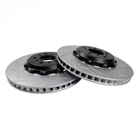 Rotor de frein en deux parties de 380 mm de qualité supérieure, perforé et rainuré, pour Porsche 911 et Mercedes-AMG