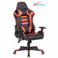 Chaise de jeu pivotante inclinable en cuir PU de haute qualité avec logo personnalisé