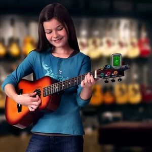 HUASHENG 기타 전기 튜너 클립 색채 디지털 튜너 어쿠스틱 클래식 일렉트릭 기타 바이올린 우쿨렐레 베이스 - Product Image 6