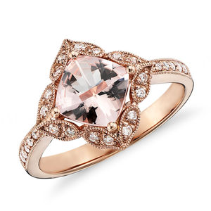 Morganite <b>Ring</b> Care Flower Shape Morganite Cubic Zirconia <b>Ring</b> Morganite <b>Ring</b> Jcpenney - Product Image 1