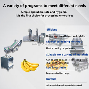 Chaîne de production de chips de <span class=keywords><strong>banane</strong></span> <span class=keywords><strong>plantain</strong></span> frites 100 <span class=keywords><strong>kg</strong></span>/h en acier inoxydable SUS304 avec épaisseur de découpe réglable - Product Image 6