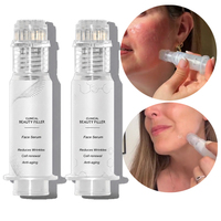 Kit d'Essence Visage Anti-Âge à l'Acide Hyaluronique et Peptides 5ml Marque Blanche – Micro-injection pour Réduire les Rides, Raffermir et Tonifier