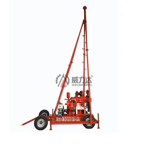 Hot Koop 100M 150M 200M Draagbare Boor Machine Uitboren Boor Rig Met Hele Set Van Boren Tool