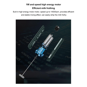 Espumador de Leche Eléctrico Portátil de Acero Inoxidable, Inalámbrico, Recargable por USB Tipo C, OEM, Automático - Product Image 4