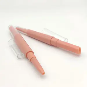 定制塑料空口红管荧光笔二合一空口红唇线笔自有品牌遮瑕管