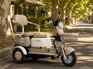 SumE Scooter Eléctrico Plegable de Tres Ruedas de 800W a Prueba de Agua para Adultos con Caja de Carga, Batería de Litio, Capacidad de Carga de 180 kg - Product Image 4