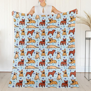 Mantas <span class=keywords><strong>de</strong></span> lujo con estampado <span class=keywords><strong>de</strong></span> perros y animales para <span class=keywords><strong>invierno</strong></span>, cómoda manta <span class=keywords><strong>de</strong></span> cama <span class=keywords><strong>de</strong></span> <span class=keywords><strong>invierno</strong></span>, mantas Súper suaves, colcha - Product Image 1