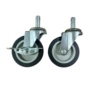 Nouvelles roulettes pivotantes de 3 pouces en PVC pour chariots à plateau industriel - Product Image 2