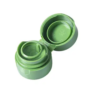LDPE green /black 27mm soy sauce vinegar oil bottle plastic lid flip top cap with ring pull