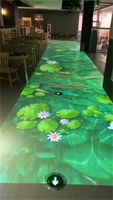 Service personnalisé, jeu interactif de projection, projecteur de sol AR, système d'hologramme 3D, résolution 4K, Wi-Fi intégré