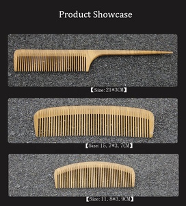 Peines de madera antiestáticos para desenredar, peines de peluquero de salón profesional - Product Image 4