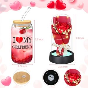 6 Piezas de Regalos Únicos para Enamorados al por Mayor, Rosa en Forma de Corazón, Regalo de San Valentín 2025 para Novia, Regalos de San Valentín para Ella - Product Image 2