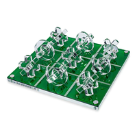 Ensemble de jeu XO en acrylique coloré personnalisé style 3D classique jeu de société tic tac toe en acrylique pour les fêtes de famille