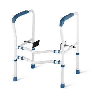 Accoudoir de toilettes pour personnes âgées, accoudoir de toilettes avec fixation, sans perçage, accoudoir de toilettes portable - Product Image 5