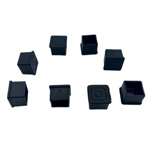 Fundas Protectoras Cuadradas de Goma Negras para Patas de Muebles Xin Accessories, para Protección de Muebles - Product Image 1