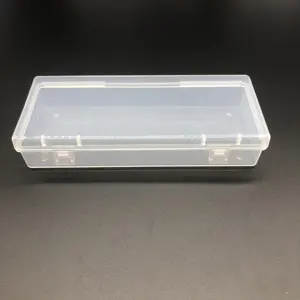 مخصص صندوق أدوات مكتب شفاف صندوق بلاستيكي صندوق هدية مربع صناديق التعبئة والتغليف حقيبة أقلام بلاستيكية