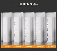 Armoire de rangement pour vêtements en acier durable à une seule porte, idéale pour les petits espaces, pour la chambre à coucher